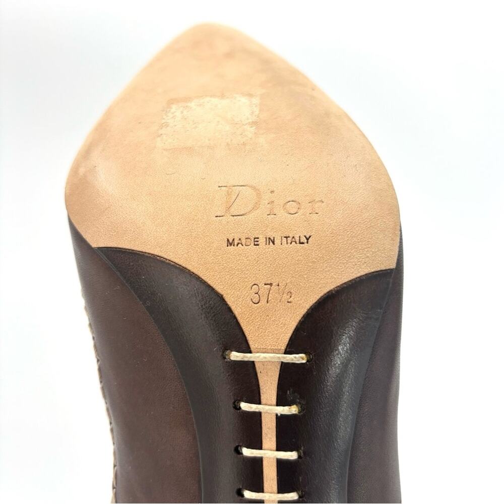 NIB Dior John Galliano F/W 2001 Lace Up Knee High Pointed Toe Cowboy Boots 37.5 - Picture 9 of 11